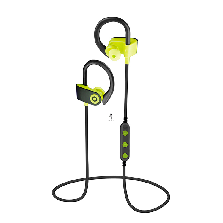 Power Sports Hook Over Ear Bluetooth Stereo Headset BT007 (Green)